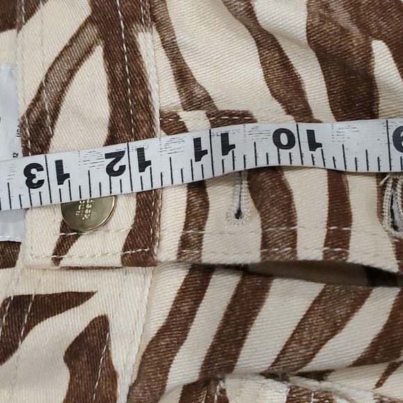 Anthropology keepers garcia  brown zebra print high waist wide leg pants… - Picture 8 of 12